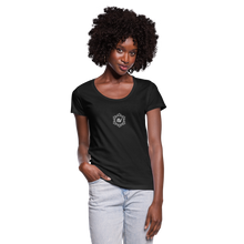 Load image into Gallery viewer, Influence Wanted Scoop Neck T-Shirt - black
