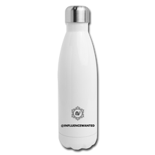 Load image into Gallery viewer, Influence Wanted Water Bottle - white
